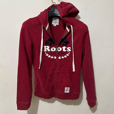 8成新 加拿大製 加拿大名牌 Roots 海貍  長袖 T恤 保暖