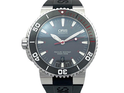 【JDPS 御典品 / 名錶專賣】ORIS豪立時錶 Aquis系列 左冠 附2014年保卡 自動 編號C39887