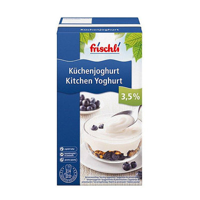 德國Frischli 原味無糖優格 / 動物性鮮奶油 1L