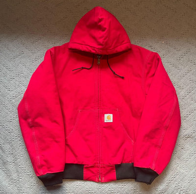 vintage carhartt j04紅色L碼主線夾克。款4798