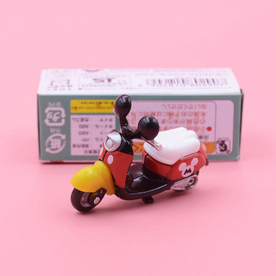 【現貨】米妮小摩托車玩具 合金摩托車模型擺件 米奇玩具摩托車擺件