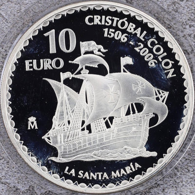 y2006年西班牙哥倫布遠航船隊聖瑪利亞號銀幣