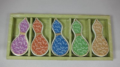 §Betty's日本古董&amp;精品雜貨§葫蘆造型瓷器筷架組~