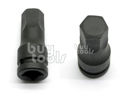BuyTools-氣動三分六角凸頭套筒,內六角螺絲用,4~17 mm,H4~H17,3/8氣動板手適用,台灣製造「含稅」