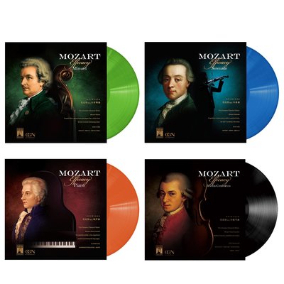 正版 莫扎特 古典音樂合集 lp黑膠唱片老式留聲機12寸唱盤碟片-追憶唱片