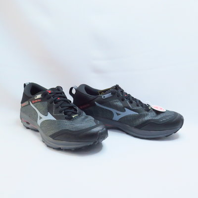 Mizuno WAVE RIDER GTX SW 男款 J1GC218002 慢跑鞋 4E楦 黑灰【iSport愛運動】