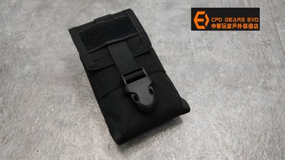 《CPO EVO中華玩家》XD90型Molle系統快取抽拉式6吋智慧型手機袋/保護套-【BK~黑色】