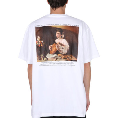 ❤小鹿臻選❤22SS OFF WHITE Caravaggio Printed T-Shirt 油畫 短袖T恤 短TEE 男女 OW