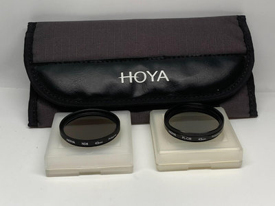 豪雅Hoya 43mm 減光鏡 PL-CIR 偏振鏡 套裝