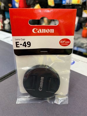 萬佳國際 Canon 原廠 鏡頭蓋 Canon E-49  內夾式 內扣式 49mm 口徑 E49 E-49 門市近北車西門站