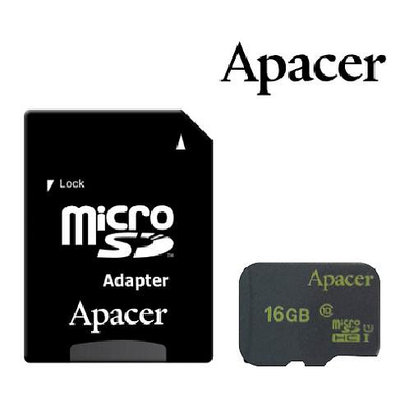 【小樺資訊】含稅 Apacer 宇瞻16G 16GB Class10 C10 記憶卡 適用手機/平板/行車記錄器