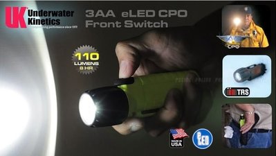 【LED Lifeway】美國 UK 3AA eLED CPO Front Switch 手電筒 (前置開關款)  (3*AA)