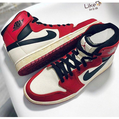 【正品】Air Jordan 1 Ko Chicago 芝加哥 黑白紅 合成革 帆布 Da