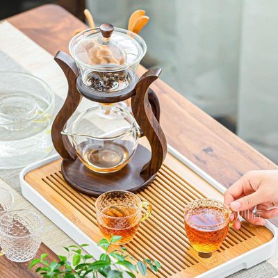 懶人茶具玻璃全自動泡茶器耐熱透明功夫茶壺茶杯套裝家用會客