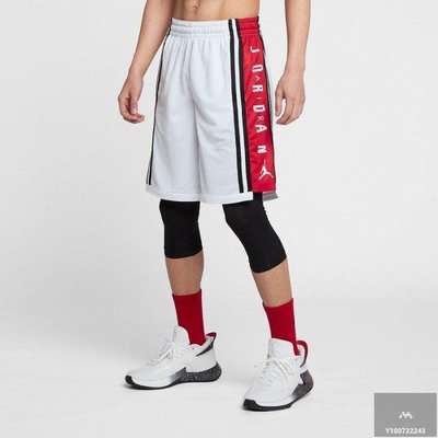 【Fashion™潮牌購】Nike Jordan Dry 籃球褲 短褲 運動短褲 男生 BQ8393-100 白紅