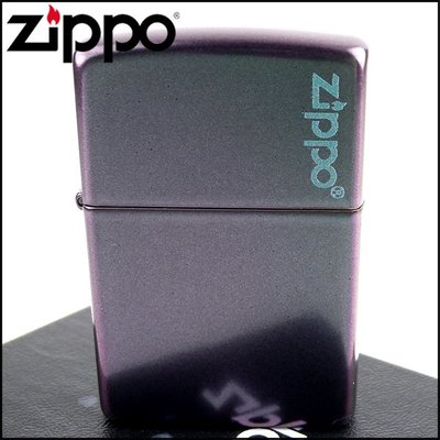 ☆哈洛德小舖☆【ZIPPO】美系~Iridescent虹彩塗裝-LOGO字樣打火機 NO.49146ZL