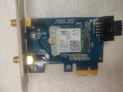 【電腦零件補給站】ASUS AC2100 160MHz 雙頻無線網卡-PCE-AC58BT PCI-E 1x 擴充卡