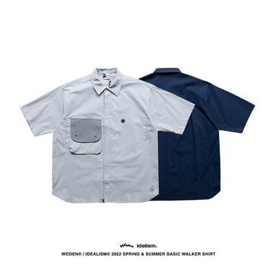 [NMR] WODEN x IDEALISM 22 S/S Basic Walker Shirt 簡約特殊剪裁短袖襯衫