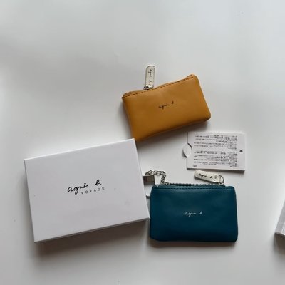 【熱賣精選】日本新款agnesb潮牌男女簡約零錢手拿包橫款小物收納包硬幣卡包