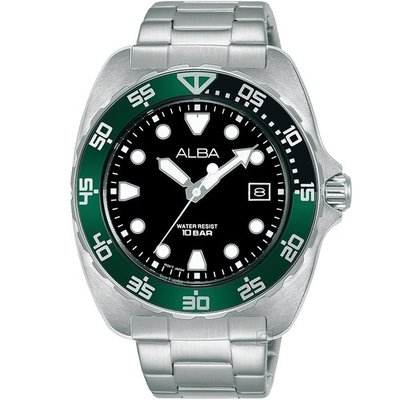 ALBA 雅柏 潛水風格潮流腕錶-VJ42-X317G(AS9M97X1)