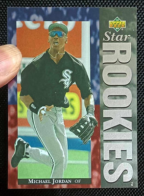 [球卡魔術師] MICHAEL JORDAN 1994 UD STAR ROOKIE RC 麥可喬丹 精美金屬錫箔粉面 早期經典棒球新人卡