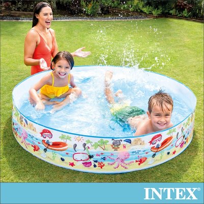 小江的店--【INTEX】免充氣幼童戲水游泳池152x25cm 15110010(56451)