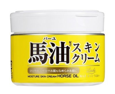 日本 Loshi 馬油 保水潤澤馬油護膚霜 220G 給乾燥肌膚持續性保水保濕 護膚霜 身體護膚 日本北海道馬油護膚霜