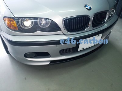 BMW E46  M-TECH 2 前保桿專用 碳纖維 平板前下巴 全台獨賣 !