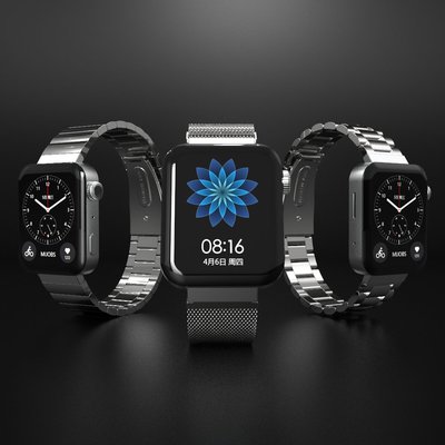 適用小米手錶錶帶 小米watch尊享版智能運動手錶真皮錶帶電話手環腕帶真皮通用配件