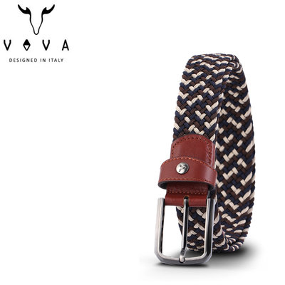 【DREAM包包館】VOVA 穿針式皮帶 彈性編織皮帶 VA011-005 穿孔式皮帶