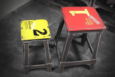 【 輕工業家具 】仿舊數字工業風椅凳-家具吧檯椅子換穿鞋凳子美式復古設計吧台桌椅