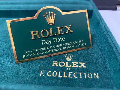 Rolex 原廠 day date展示牌~1601.18038.5513.1665.1675,16610,116520~
