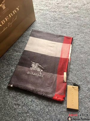 潮牌Burberry 巴寶莉 經典格紋 時尚潮流 男女通用款圍巾 海外代購-雙喜生活館