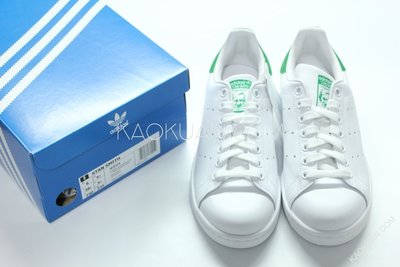 【高冠國際】全新 現貨 Adidas Stan Smith 史密斯 皮革 復古 綠 白 休閒鞋 M20324