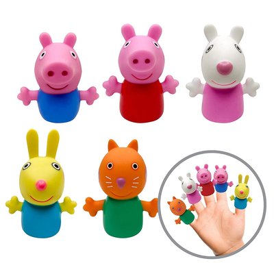 預購 美國帶回 Peppa pig 粉紅豬小妹 佩佩豬洗澡玩具 指偶 玩具 粉絲最愛 創造想像力 學習力