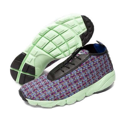 =CodE= NIKE AIR FOOTSCAPE DESERT CHUKKA 編織慢跑鞋(藍紫綠)652822-004
