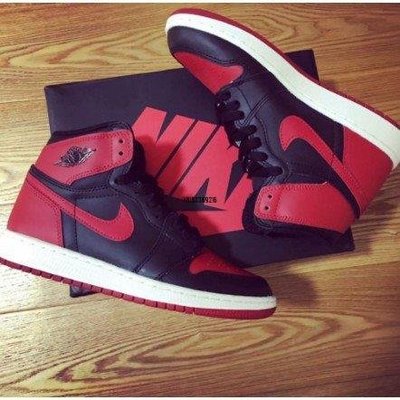 【正品】Air Jordan 1 RetroHighOG “Banned” 禁穿黑紅一代555088-00潮鞋