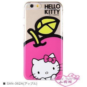 ♥小公主日本精品♥ Hello Kitty Iphone 6 6s 4.7吋 硬殼 粉紅蘋果 蝴蝶結 手機殼 保護殼