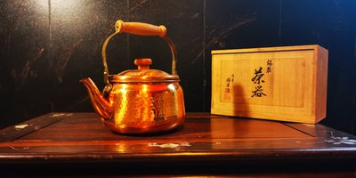 日本 銅壺手工槌目燒水壺開水壺鐵壺銅瓶銀壺茶道飲茶咖啡壺l銅鍋