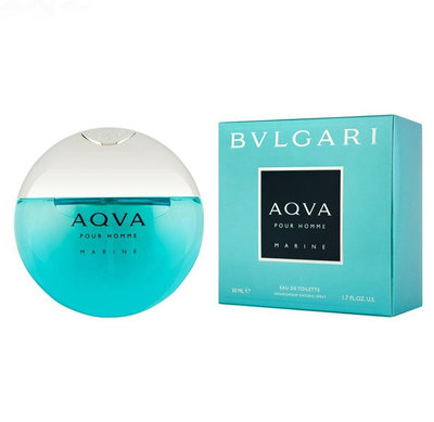 BVLGARI AQVA Marine 寶格麗活力海洋能量男性淡香水 50ml/1瓶-新品正貨