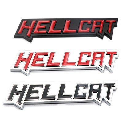HELLCAT字母車貼適用于道奇地獄貓挑戰者汽車貼后尾標側標裝飾貼（規格不同價格也不同