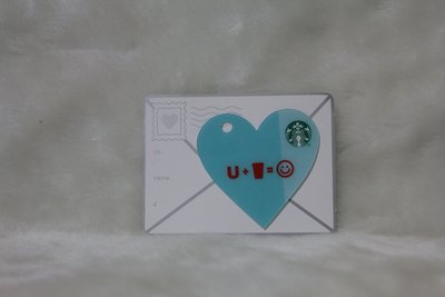 星巴克 STARBUCKS 英國 2014 6105 U+咖啡 紙卡 隨行卡 儲值卡 收藏 星巴克卡 異型卡 造型卡