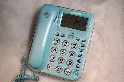 ☆寶藏點☆ WONDER WD-9002 家用電話 各式家用來電顯示有線電話機 2手功能正常隨機出貨