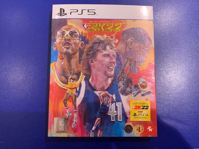 👑👑👑[ 全新未使用台灣公司貨 ] PS5 NBA  2K22  NBA  75週年傳奇限定版 中文版 ( 附特典 ！)
