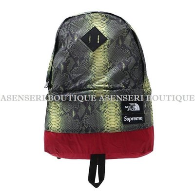 ♡ASENSERI♡ SUPREME x THE NORTH FACE SNAKESKIN 蛇紋輕量後背包