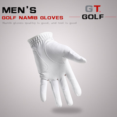 【熱賣精選】GT左右手golf男士納米布防滑耐磨高爾夫球手套男防曬練習用品雙手