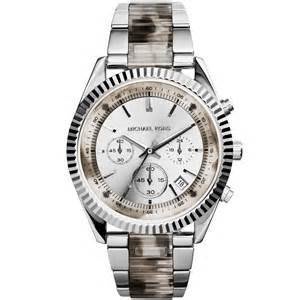 [永達利鐘錶 ] MICHAEL KORS 手錶 雙色三針腕錶-銀X灰色玳瑁/ 42mm MK5962
