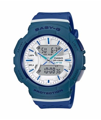 CASIO 卡西歐 Baby-G 運動風格雙顯手錶 /BGA-240-2A2