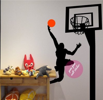 【源遠】WOW~!!灌籃啦~!!【P-42】(M)壁貼 壁紙 NBA CBA 職業籃球 喬丹 slam dunk 火鍋