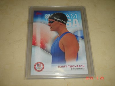 游泳運動員 美國隊 Jenny Thompson 2016 Topps 奧運美國隊 #63 球員卡